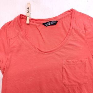 The North Face Casual Short Sleeve Crew Neck Shirt Womens Size XS Red